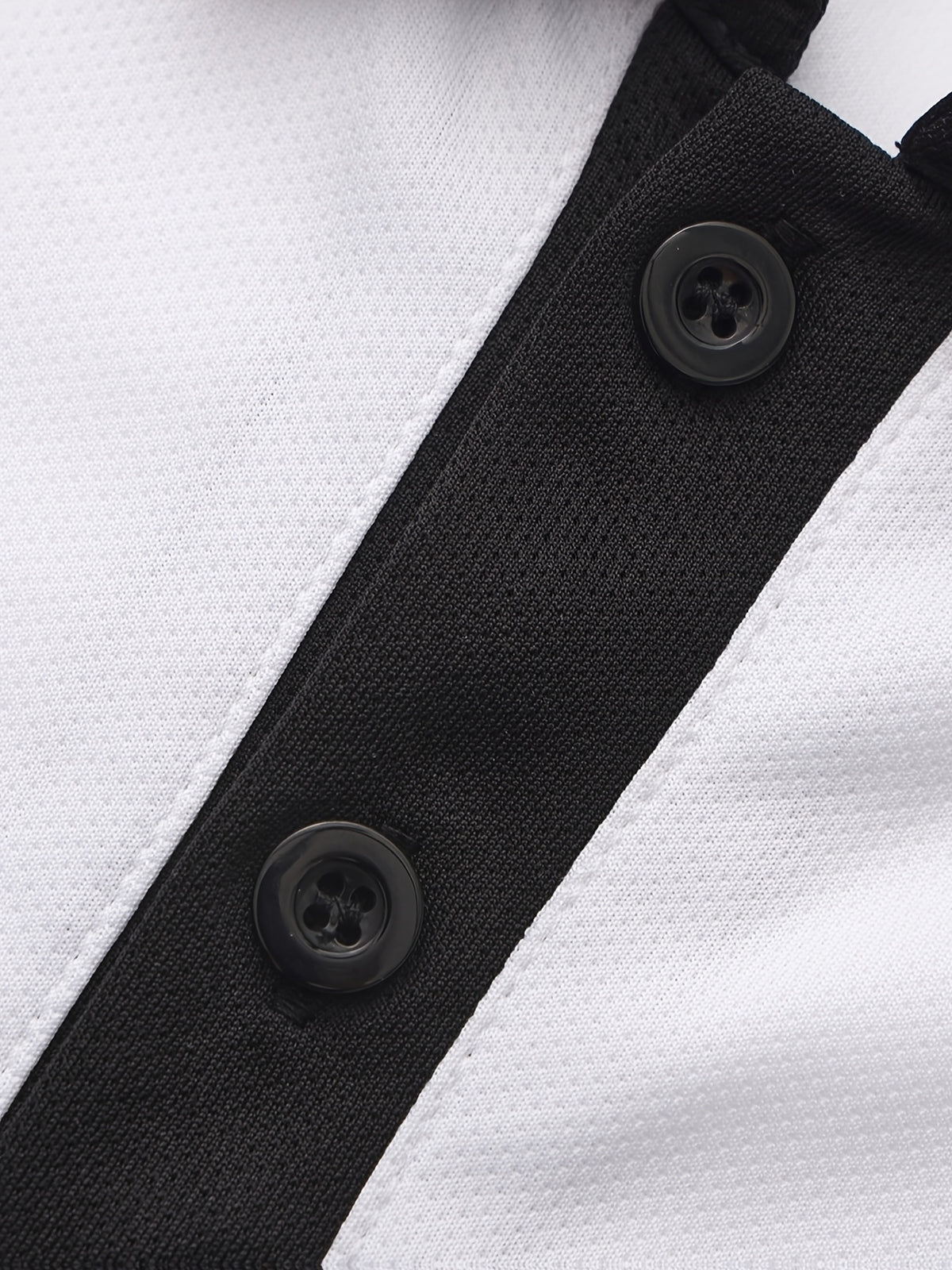 Men'S Casual Sports Solid Polo Shirt with Short Sleeves - White
