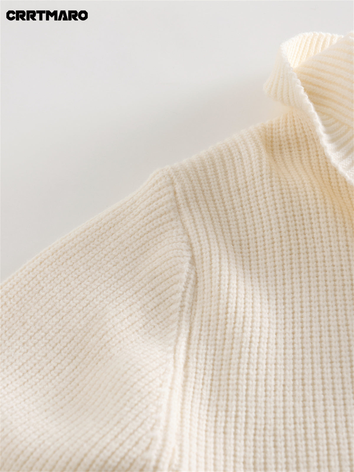 Men's Pullover Sweater, Warm Long Sleeve Casual Top for Fall and Winter Winter Clothes for Men - White