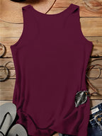 Arabic Numeral & '30' Letter Print Vest - All-Over Base Layer Suitable for Travel,, Outdoor | Machine Washable Sleeveless Top with Number | Casual Round Neck Wear for Streetwear and Year-Round Use - Fuchsia