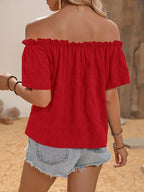 Women's Strapless Top, Bright Color, Summer, Commuter Party Casual - Red