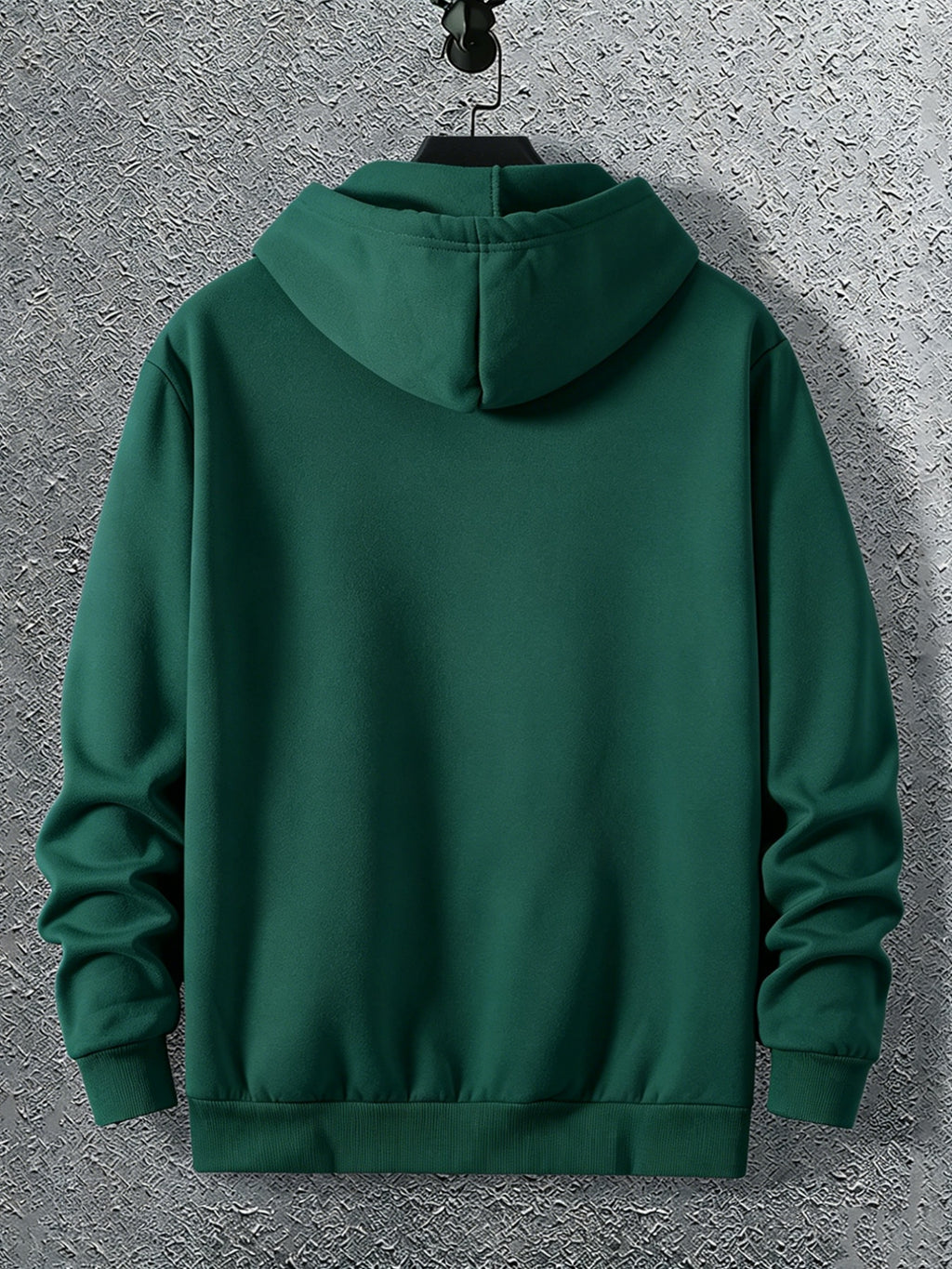 Warner Licensed Men'S Autumn Long Sleeve Hooded Sweatshirt, Durable Ribbed Cuffs, Breathable Polyester Fabric, Round Bottom with Rabbit And Duck Cartoon Print, Suitable for School Youth Casual Wear, Class, Club, Court Activities - Green