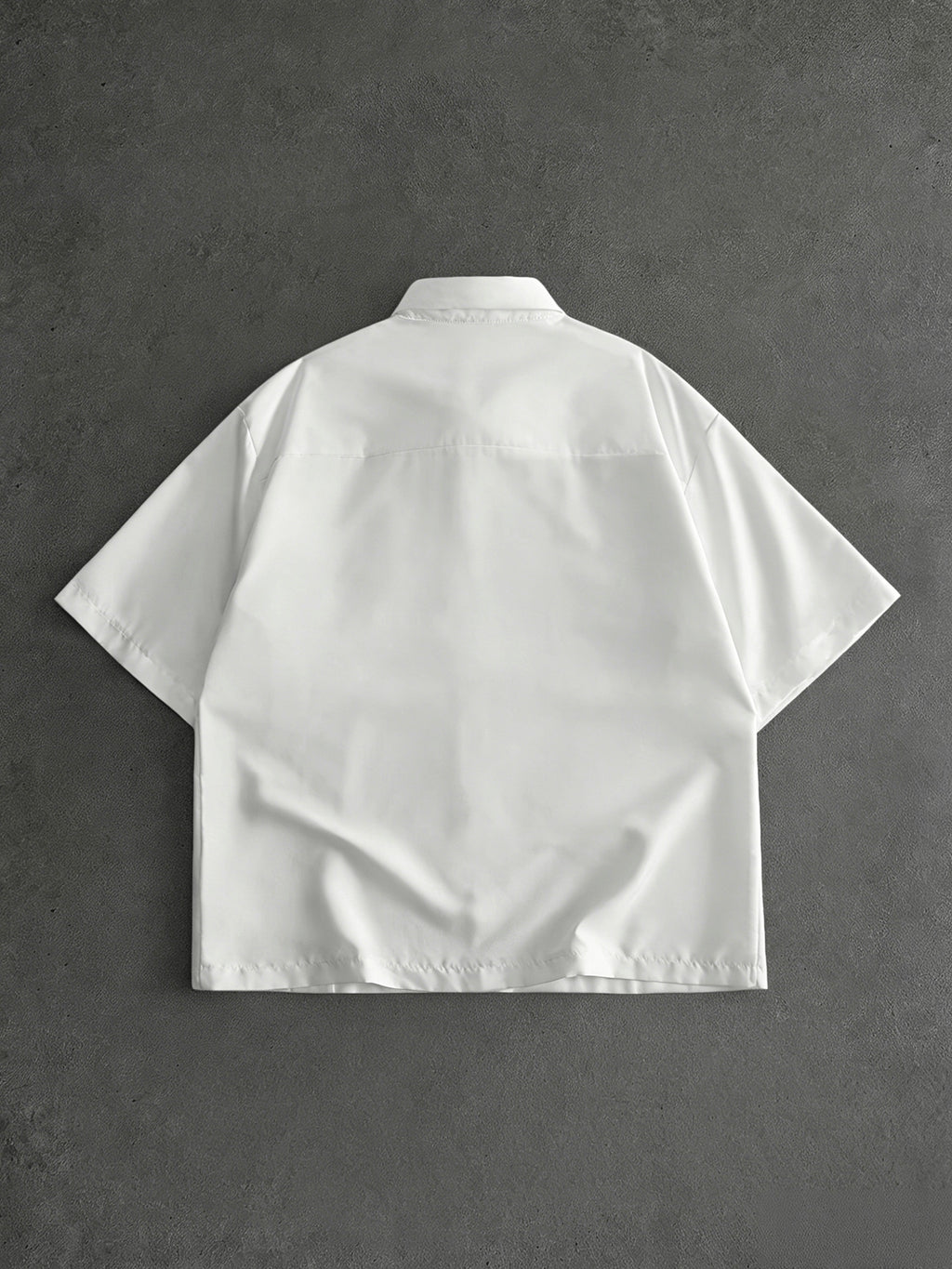 White Short Sleeve Shirt for Men, Back to School Preppy Style Design Short Sleeve Uniform Shirt with Detachable Tie, Niche Structural Minimalist Casual Shirt Suitable for Daily Outings, Outdoor Commute, Gift for Boyfriend - White