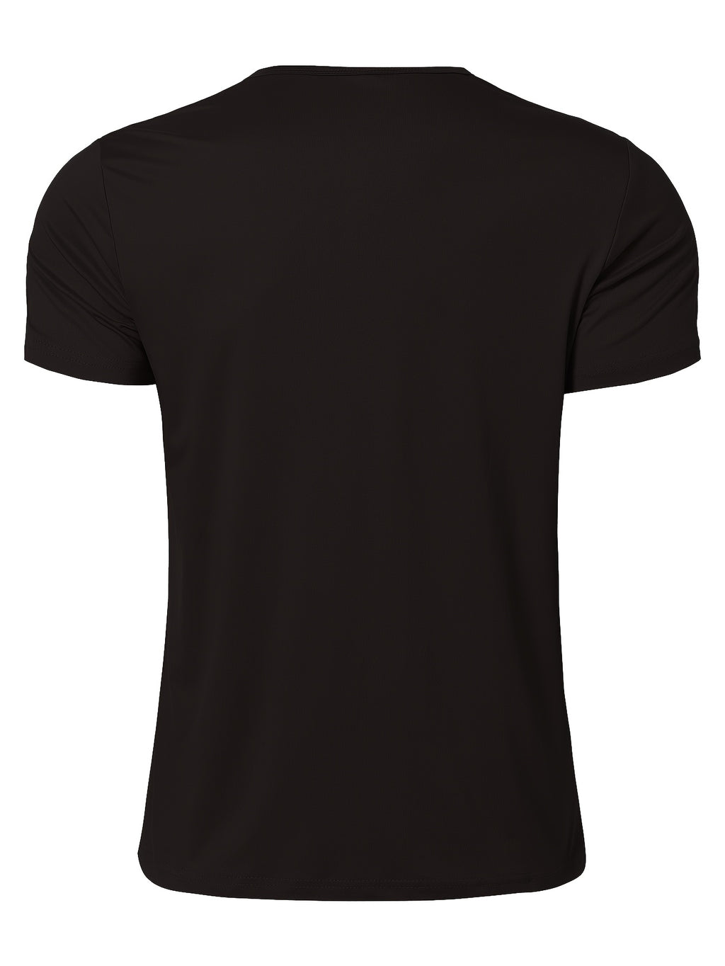 Men's Quick-Dry Moisture-Wicking Henley Shirt - Lightweight Breathable Stretch V-Neck Button-Front Collar T-Shirt Suitable for Gym, Outdoor, & Casual Wear, Solid Color Short Sleeve for Daily Activities & Summer Training (Machine Washable) - Black