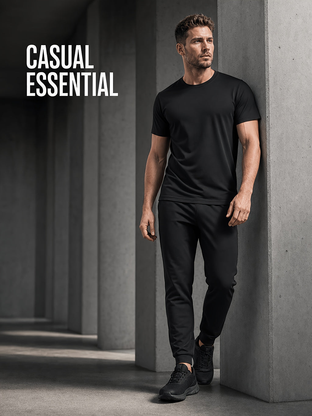 Men's 4pcs 100% Cotton Short Sleeve T-Shirts, Soft & Comfortable Crew Neck Basic Tees for Everyday Casual Wear, Layering and Travel, Father's Day Gift for Men, Available in Black, White or Mixed Black & White - 2 black 2 white mixed pack