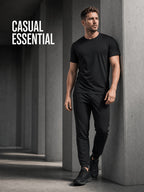 Men's 4pcs 100% Cotton Short Sleeve T-Shirts, Soft & Comfortable Crew Neck Basic Tees for Everyday Casual Wear, Layering and Travel, Father's Day Gift for Men, Available in Black, White or Mixed Black & White - 2 black 2 white mixed pack