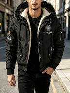 Men'S Winter Jacket Coat - Versatile And Fashionable for Casual Wear, Suitable for Outdoor Activities, Hiking, Commuting, And Gifting - Black