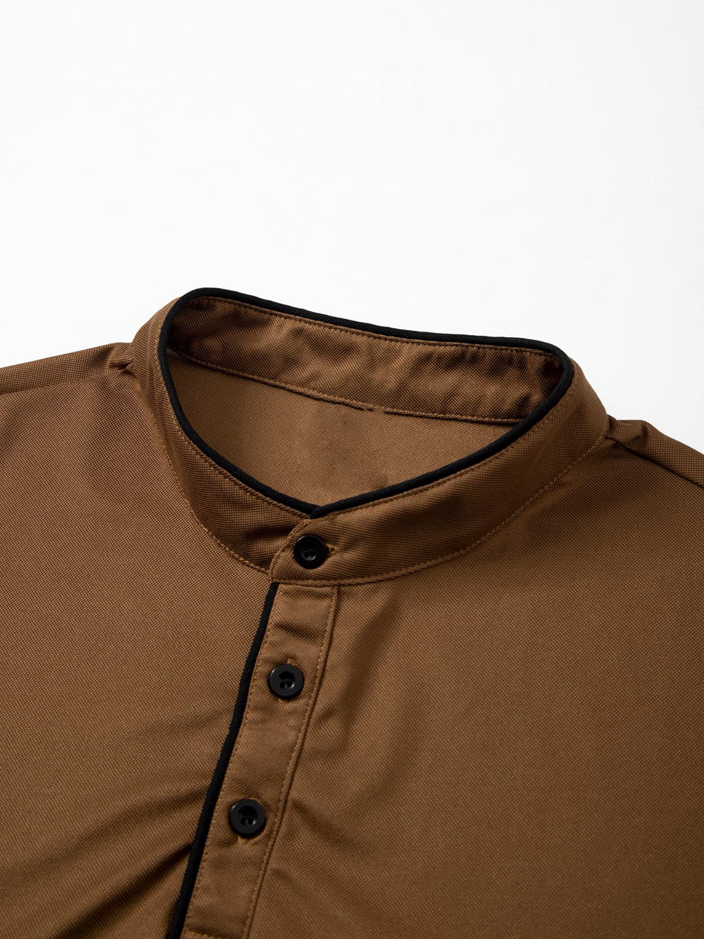 2-Pc Men'S Summer Short-Sleeve Polo Shirts, Multi-Pc T-Shirts Knit Breathable Quick-Dry, Solid Color Regular Fit Anti-Pilling, Polo Collar with Buttons, Outdoor Sports Golf - Black+Brown