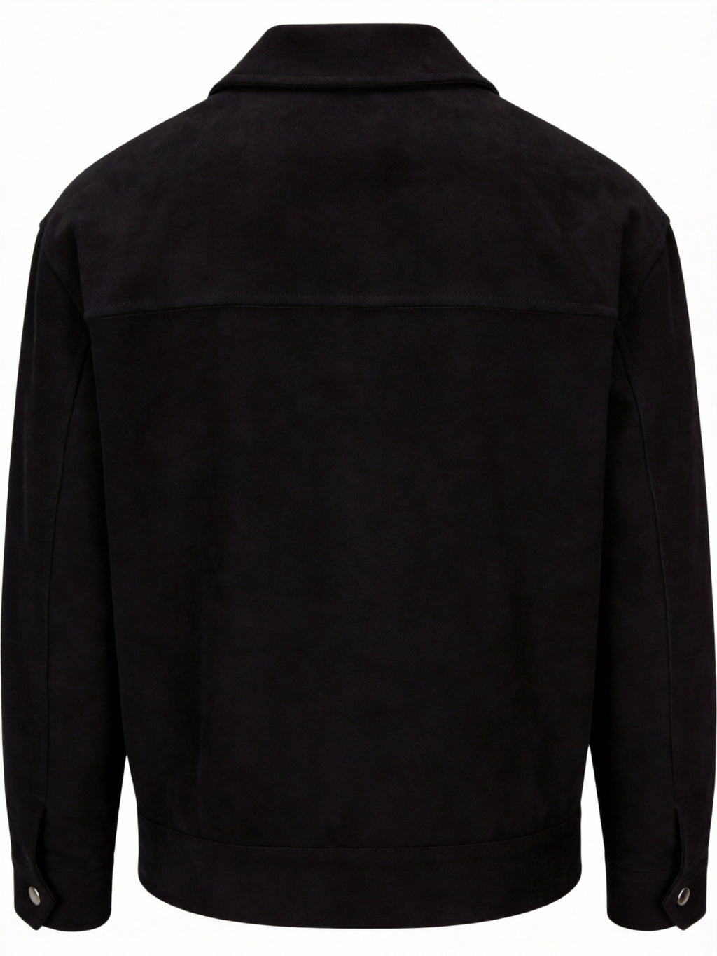 2026 Spring/Autumn New European and American Men's Lapel Jacket, Daily Fashion Commuting Party Date Coat, Workwear Style, Simple Outdoor Sports - Black