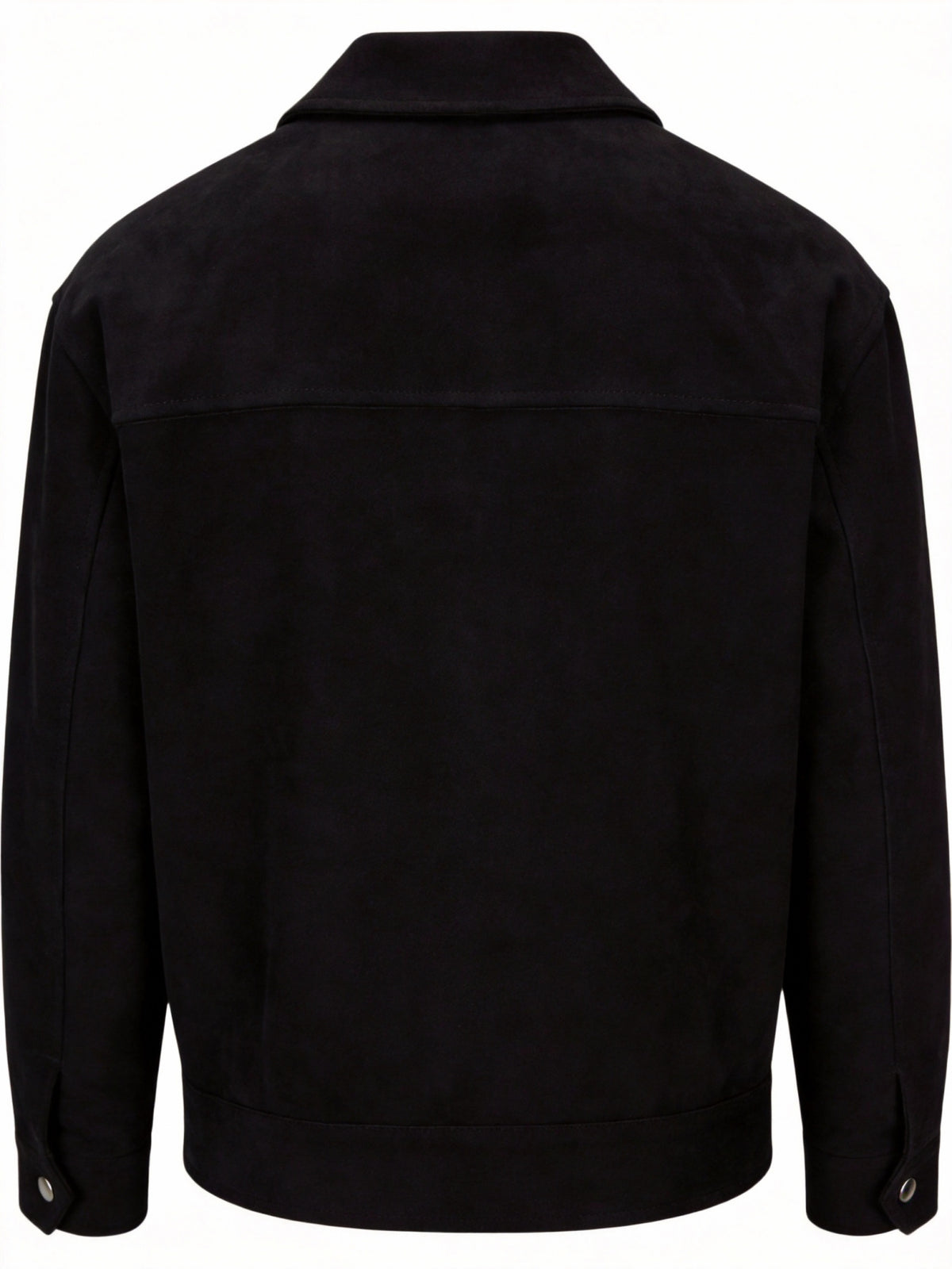 2026 Spring/Autumn New European and American Men's Lapel Jacket, Daily Fashion Commuting Party Date Coat, Workwear Style, Simple Outdoor Sports - Black