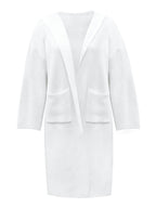 Women's Solid Color Cardigan - White