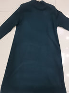 Autumn And Winter Women'S Dress Winter New Style Dress High-End Mid-Length Pullover Sweater Dress - Green