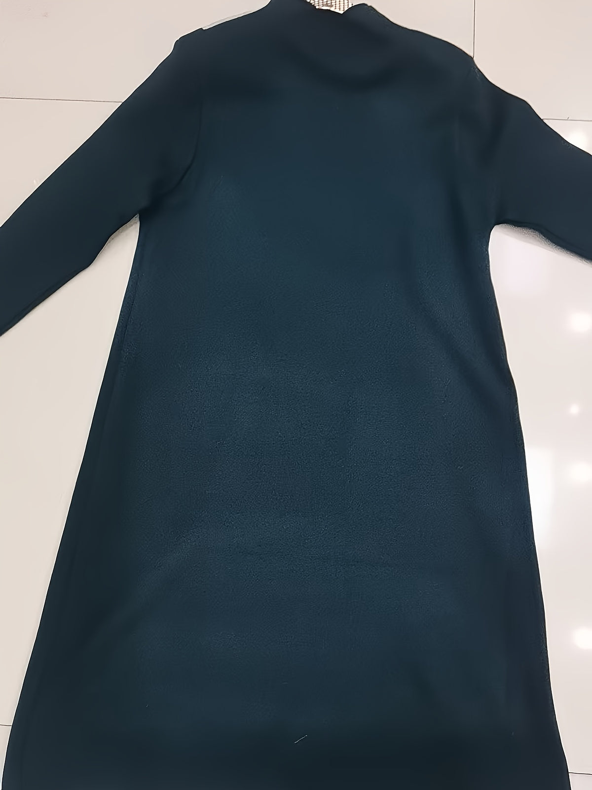 Autumn And Winter Women'S Dress Winter New Style Dress High-End Mid-Length Pullover Sweater Dress - Green