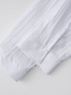 [Pearson OBM] Men'S Comfortable Long Sleeve Casual Shirt - Party Wear, Lightweight Breathable Stand Collar Button-Up, Versatile for Daily Wear, Activities, And Outings, Fashionable Men'S Clothing for Various Occasions, Street Style - White
