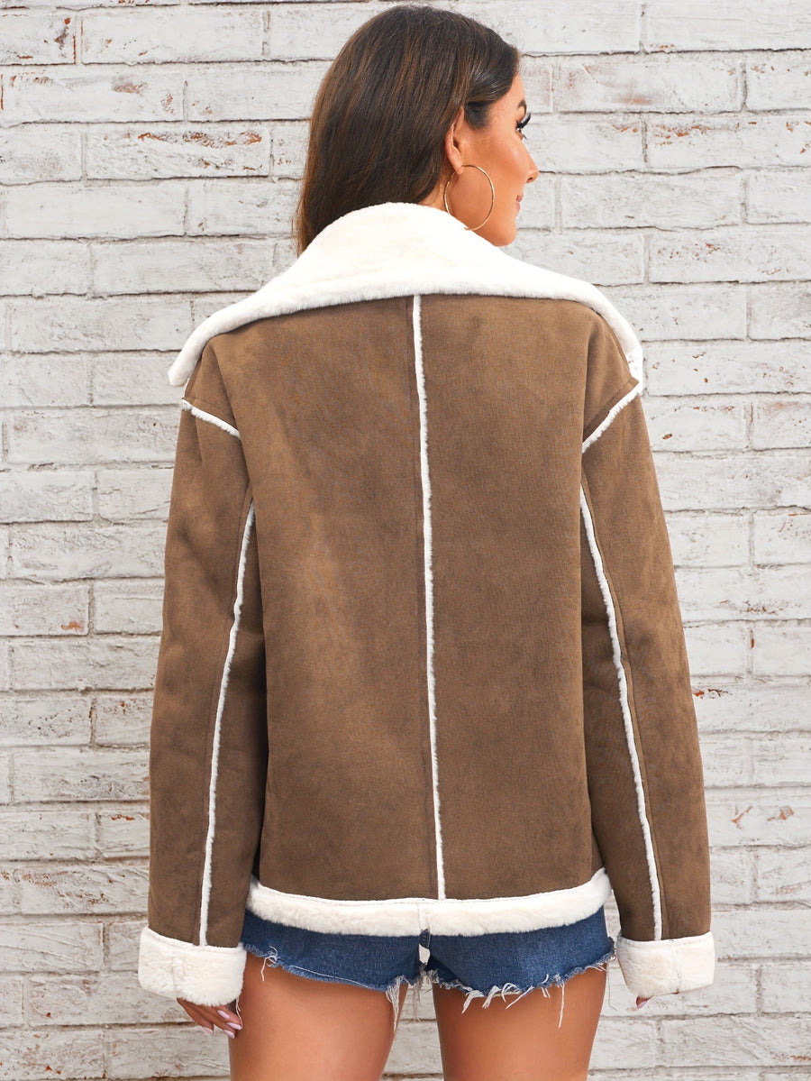 Lamb Women's Winter Coat - Coffee Color