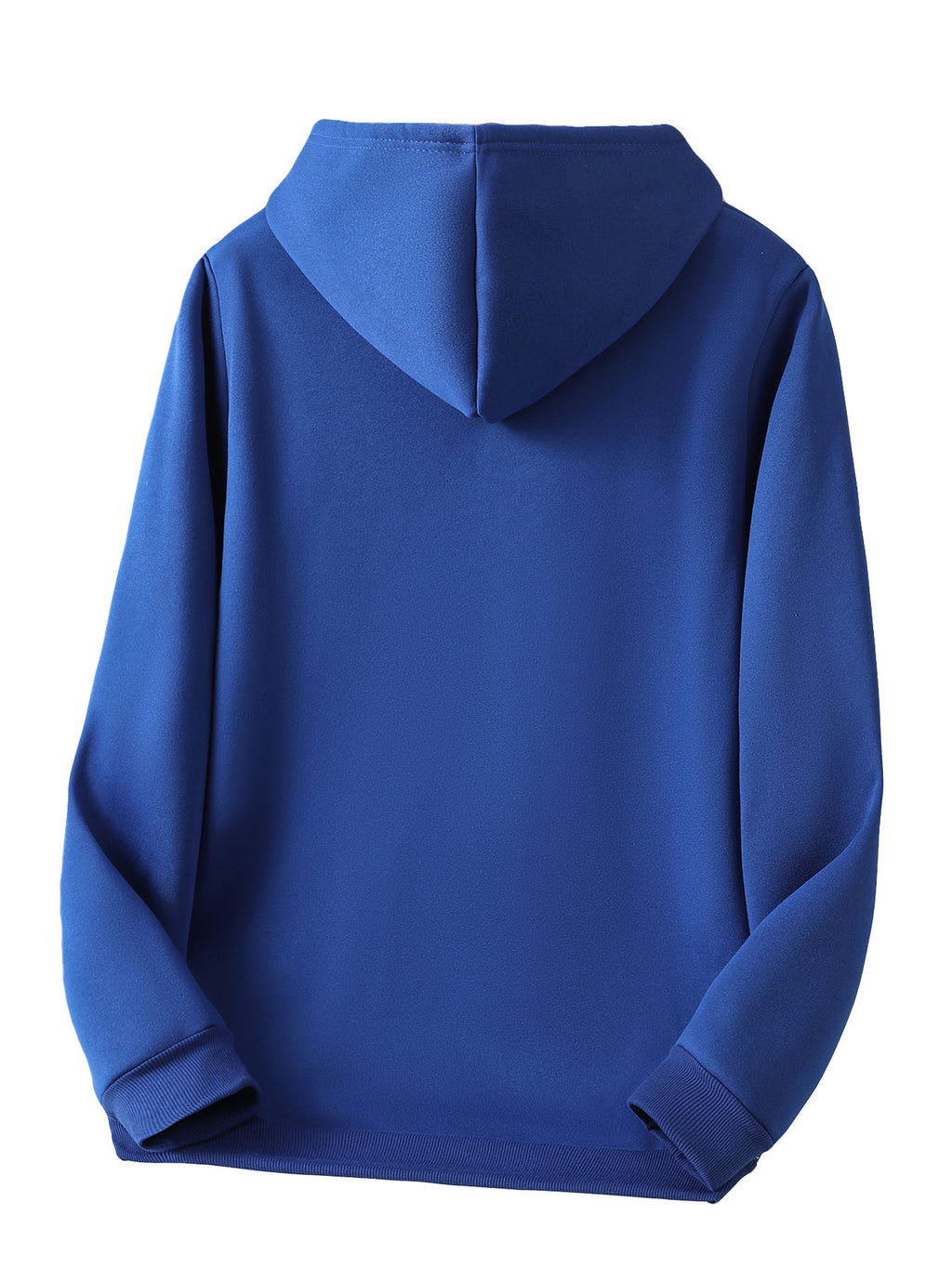 Men's Fashionable Trendy Hooded Casual Sweatshirt, -Lined for Autumn/Winter, American Style for Christmas and Halloween Outings - Blue