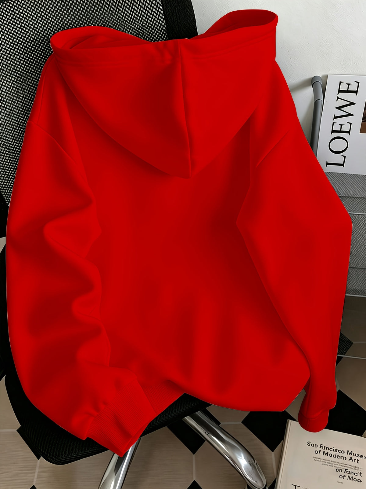 Women'S Fashion Hoodie - Red