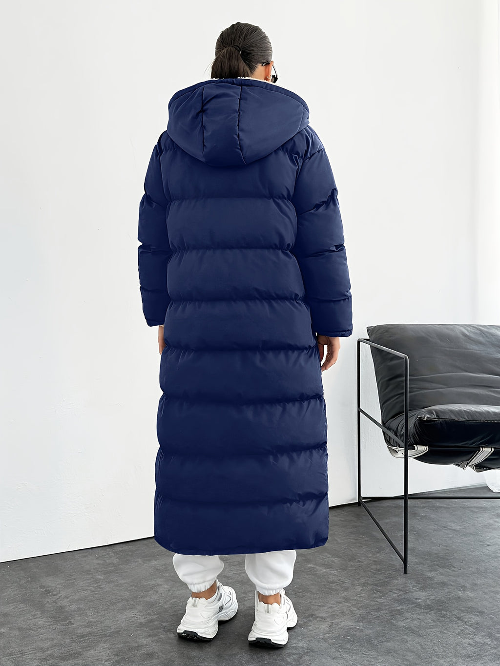 Fashionable and Elegant Thick Coat - Blue