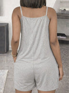 Women's Fashion Summer Jumpsuit, Spring Elegant Jumpsuit - Grey