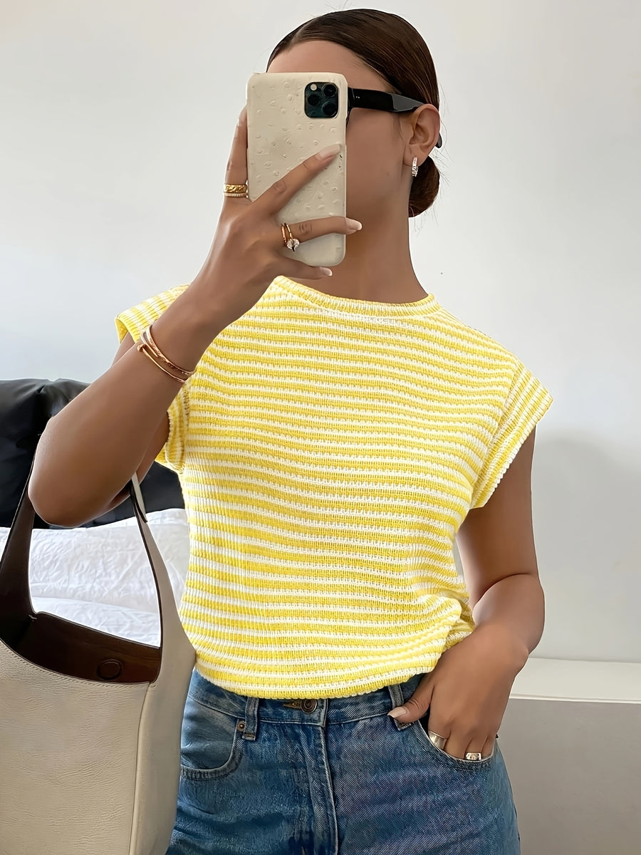 Fresh and Stylish Women's T-Shirt - Yellow