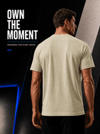15pcs High-Quality Men'S Solid Color Short-Sleeve T-Shirts, Available in Multiple Colors, Casual, Comfortable, Lightweight, Fashionable, Basic Style Tops, Suitable for Daily Wear, Work, Sports, And As Gifts - Khaki 15PC