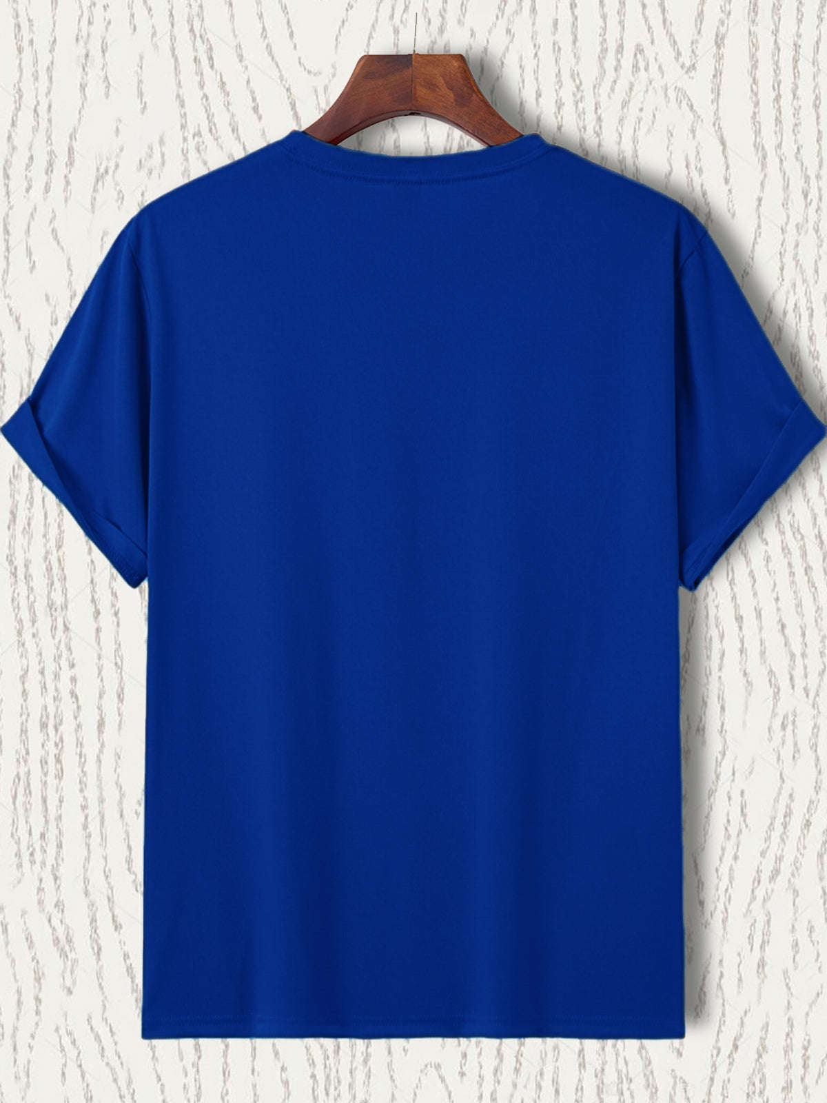 Sunny Energetic Orange Spiral Pattern Short Sleeve T-Shirt, Fresh And Fashionable, Suitable for Outdoor Activities And Daily Wear - Blue
