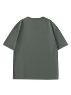 Paul Frank Summer Men's Pure Cotton Street Style Refreshing Pullover Short-Sleeve T-Shirt - Gray Green