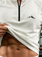 Men's Summer Basic 2pcs Short Sleeve Shirts with Skin-Friendly Fabric and Simple Small Print Design - White + Black 2