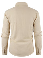 5pcs Men's New Spring/Summer/Autumn Thin Solid Color Linen Lapel Sport Top, Loose and Comfortable, Versatile for Daily Wear, Commuting, Vacation, Business, Streetwear, Trendy, Fashionable, Casual Long Sleeve - Mixed Color B