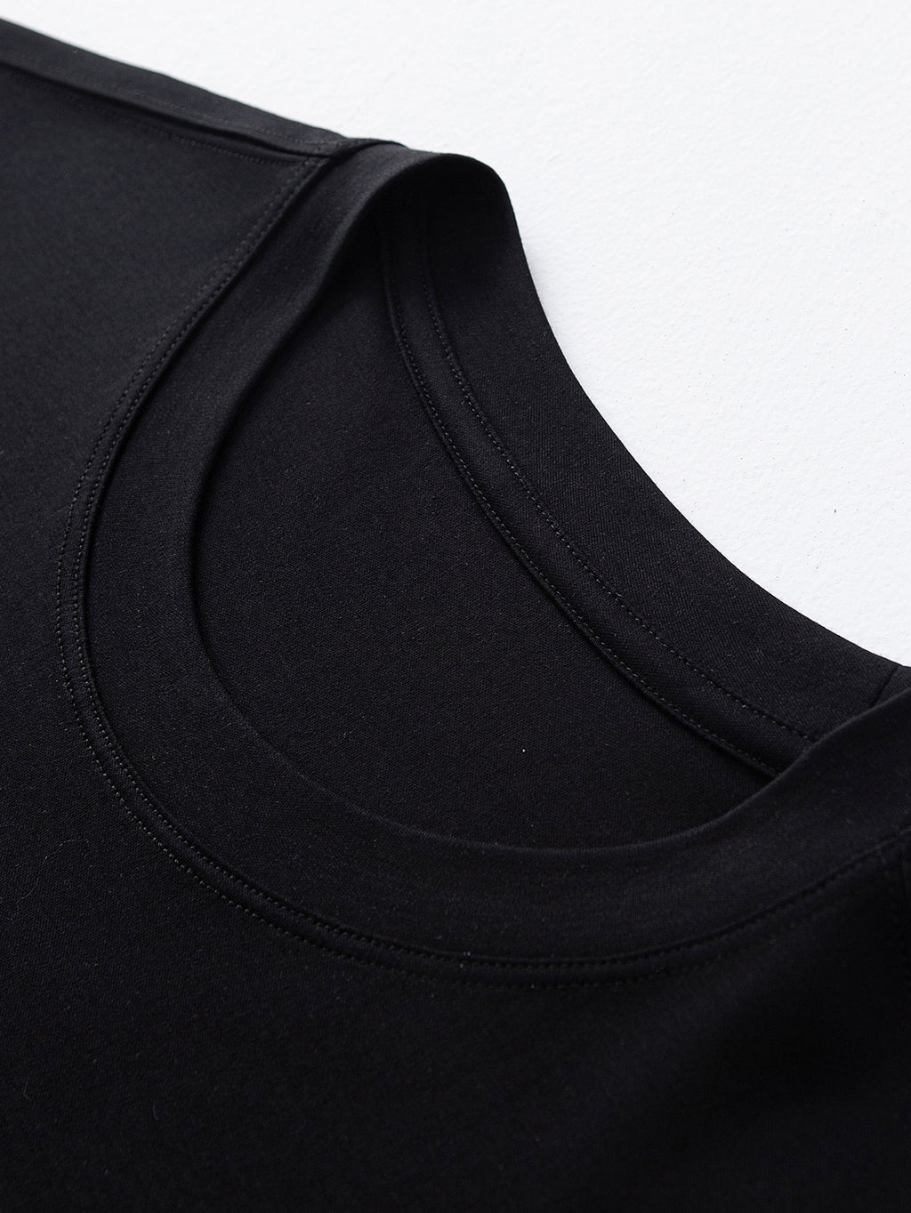 Men's Summer Pure Cotton Short-Sleeve T-Shirt, Solid Color Crew Neck, Simple Casual Versatile Breathable Sweat-Wicking Basic Style Half-Sleeve Top - Black