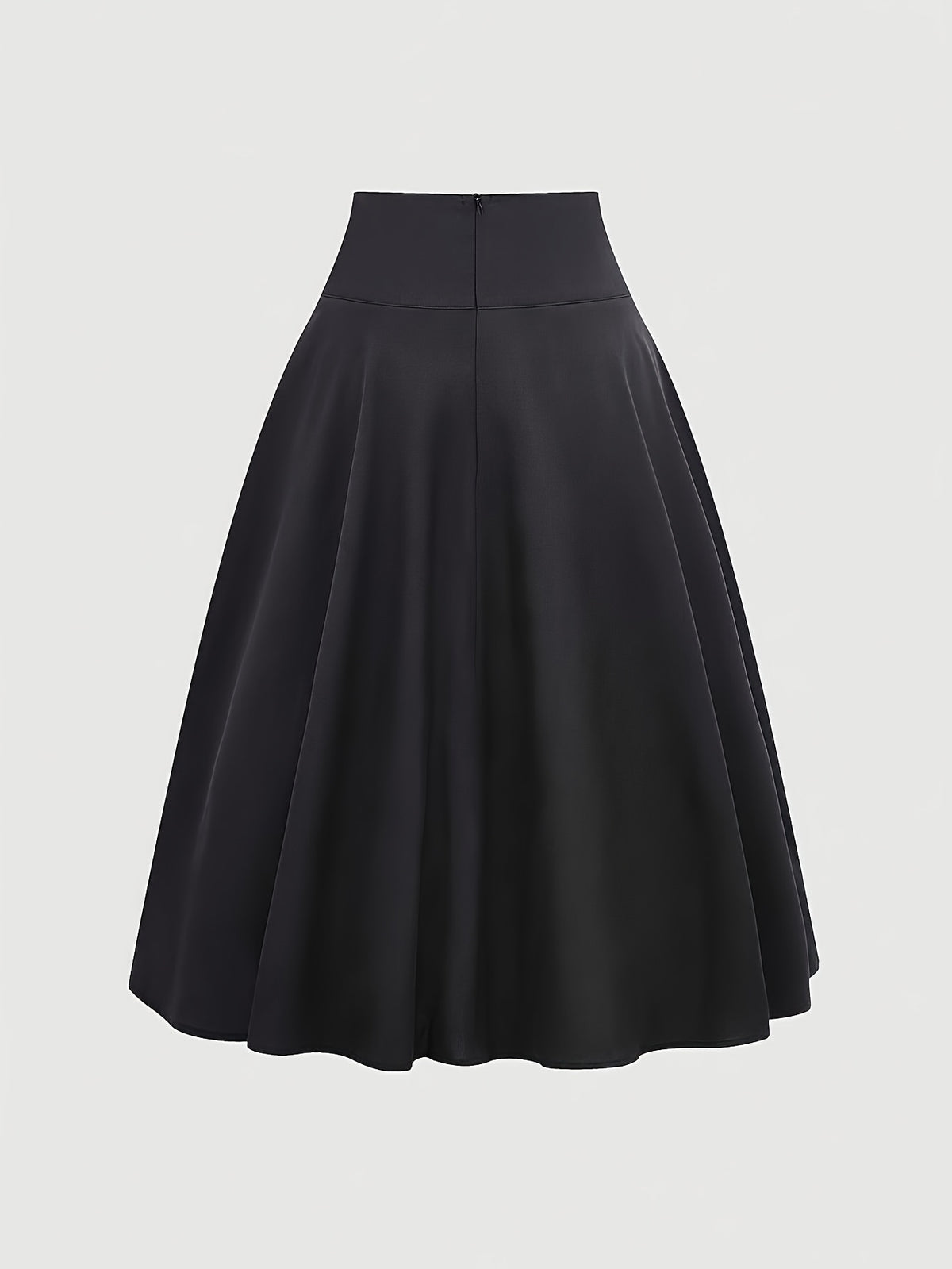 Women'S Bohemian Style Print Casual Easy Tie Bow Skirt - Black
