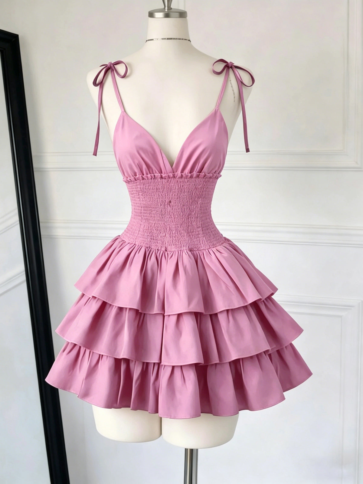 Y2K Spring Summer Cami Dress - Pink