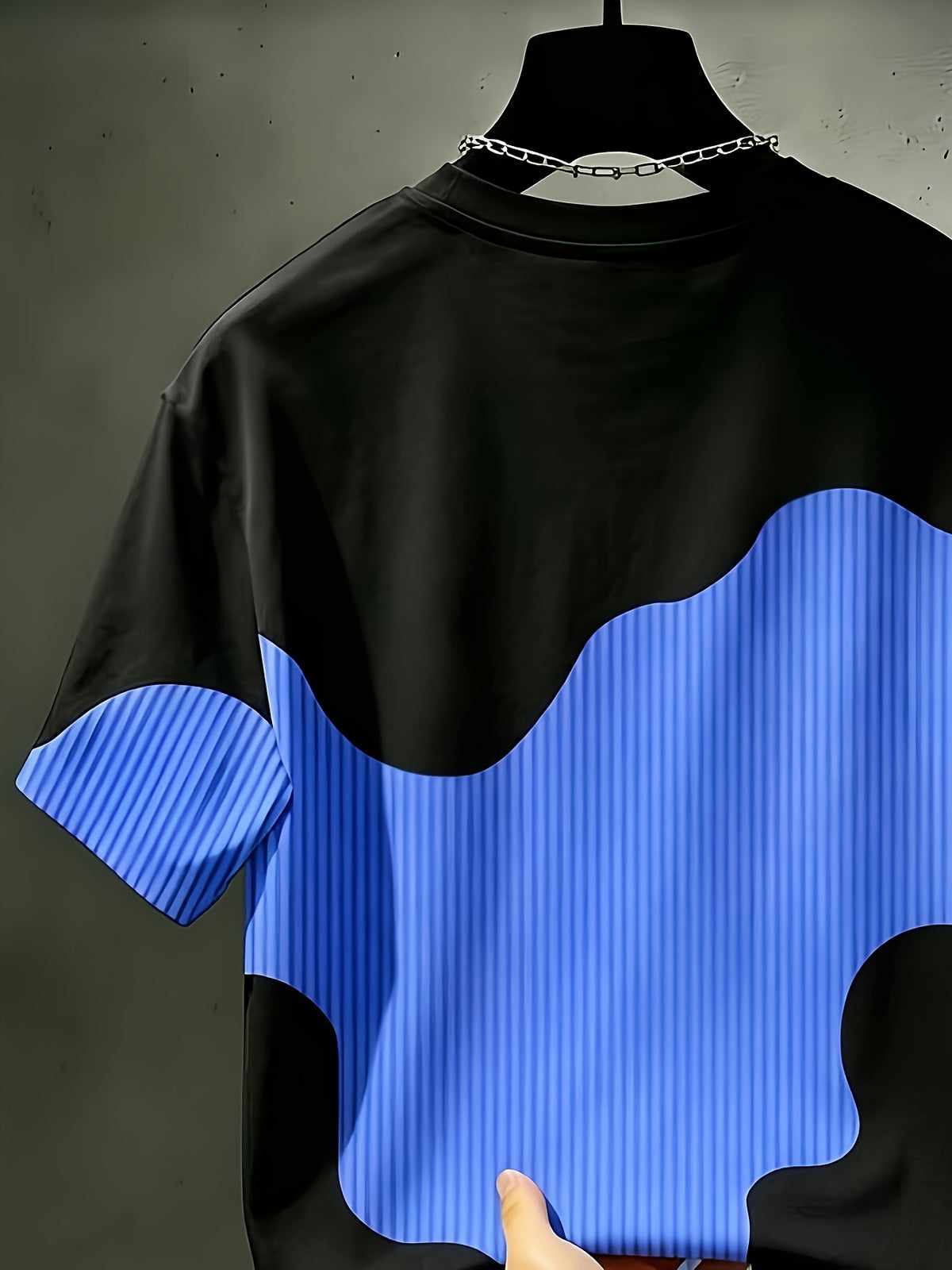 Men'S Summer Fashion Short Sleeve Shirt, American Streetwear Trendy Color-Block, Men'S Outdoor Casual T-Shirt - Mixed Color 2