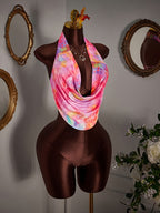 Women'S Colorful Printed Neck Strap, Versatile for Spring And Autumn Travel, Beach Daily Additions - Mixed colors