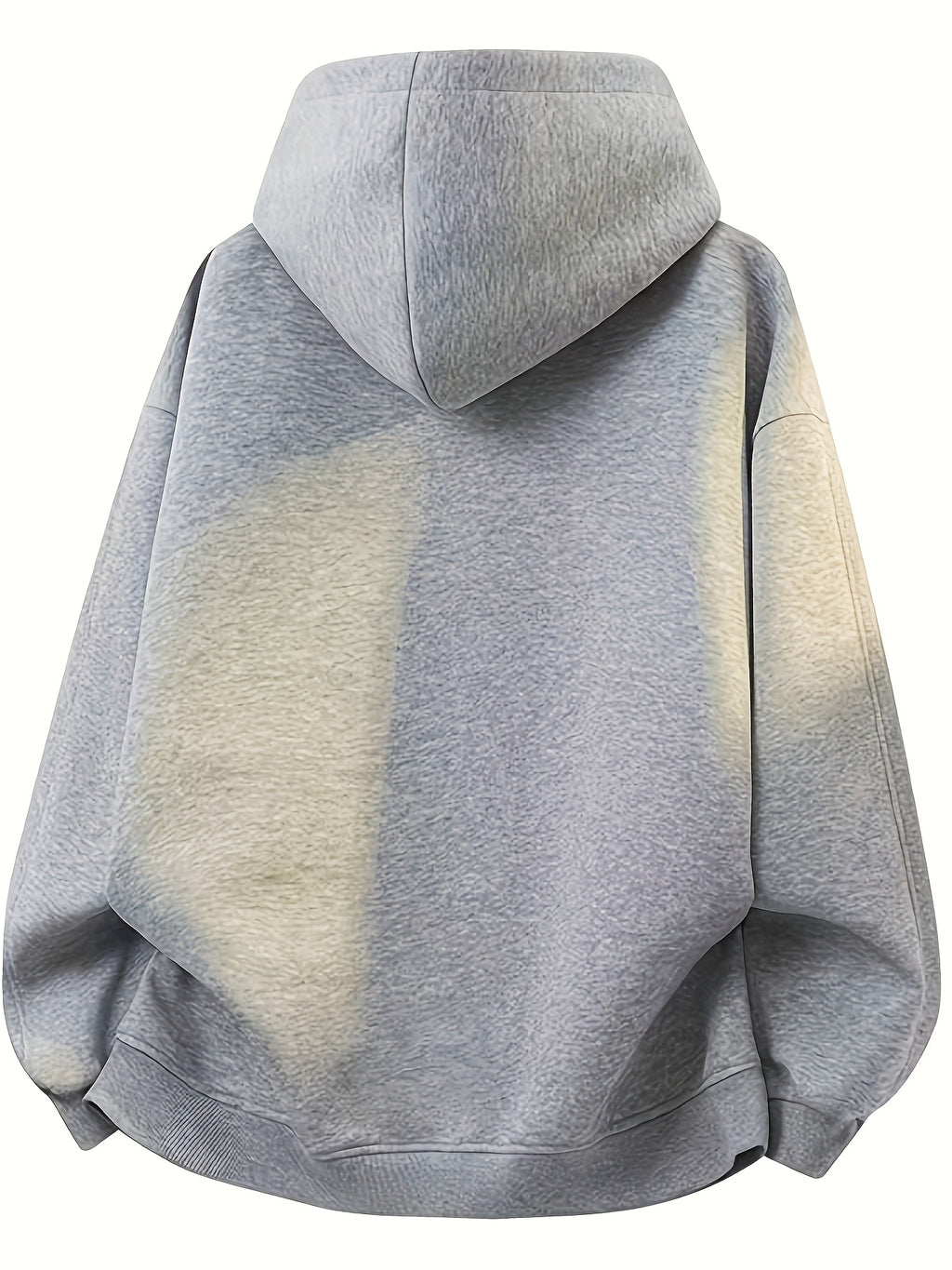 Men's 520g -Lined Hooded Zip-Up Jacket for Casual Comfort, Business Commute and Daily Work, Practical and Safe Apparel for Multi-Scene Work - Light Grey