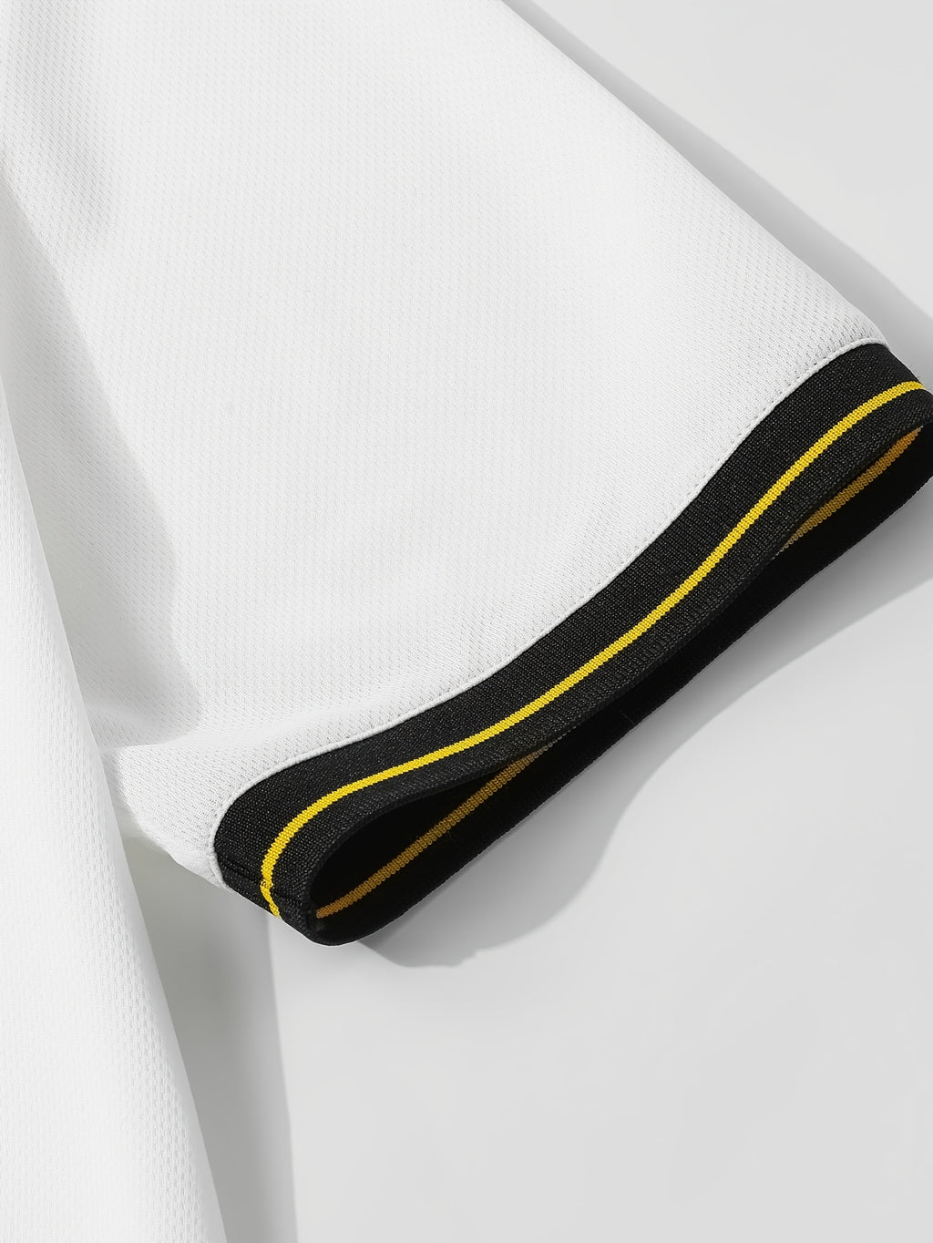 Summer Men'S Athletic Fitness Color-Block Round Neck Short Sleeve Top - White