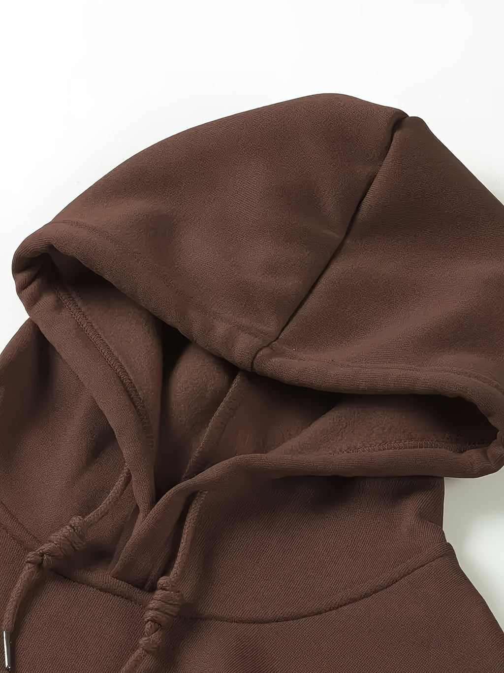 Hooded Sweatshirt with Printed Pattern, Autumn/Winter Style Sweatshirt NYC - Brown 1