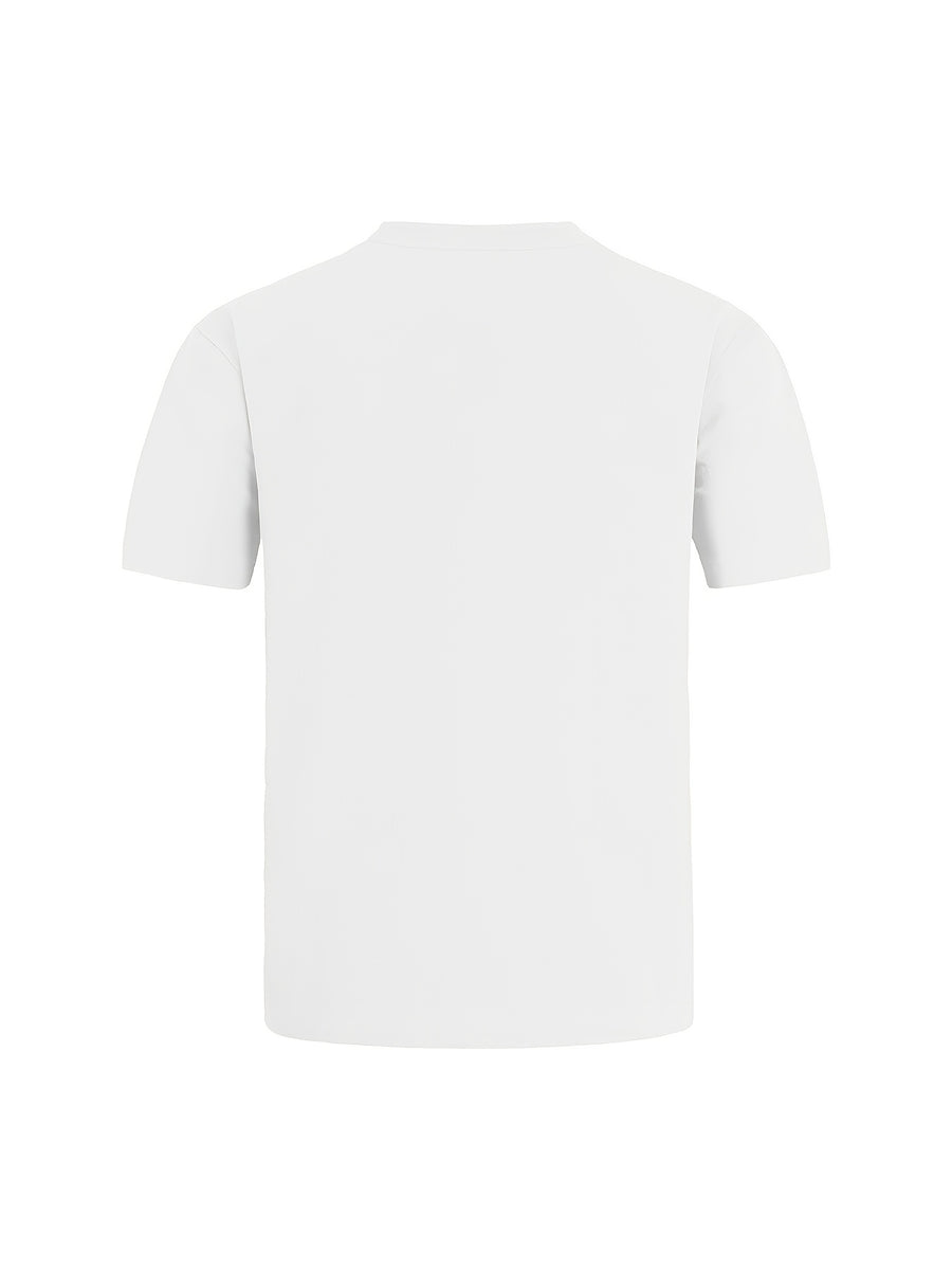 Men'S Minimalist Summer Casual Shirt, Linen Texture Short Sleeve Stand Collar V-Neck Pullover, Soft And Breathable, Loose Fit, Suitable for Business Casual, Vacation, Weekend Gatherings, And More - 1pc White