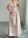 Fashion Printed Women'S Summer Elegant Women'S Long Dress 9008 - Multicolor