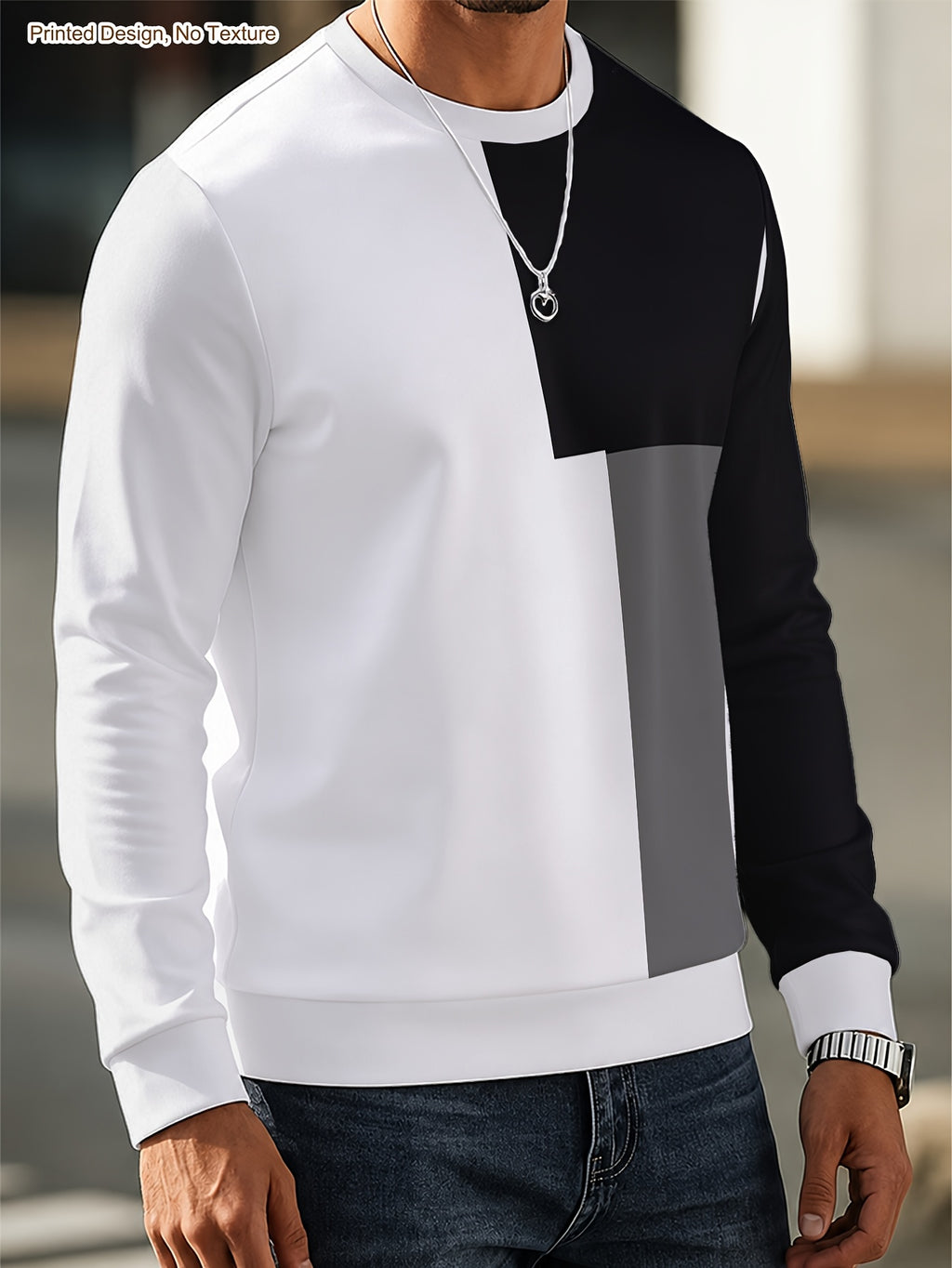Men's Casual Sweatshirt - Mixed colors