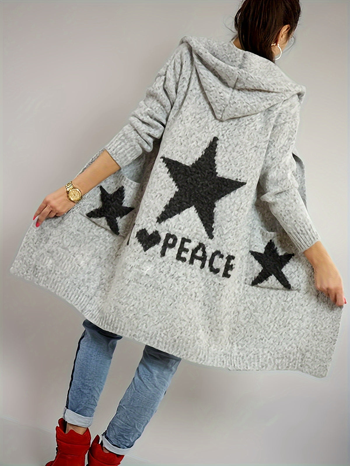Winter Jacket,elegant Dress Women,casual Outfit for Women,winter Sweaters for Women,new Year,graphic Sweaters Women - Light Grey
