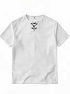 Men's Summer Fashion T-Shirt, Crew Neck Drawstring Waffle Knit Design, Stylish Breathable Minimalist Henley Shirt, Light Luxury Casual Men's Short Sleeve Top, Suitable for Outdoor Leisure, Parties, and Commuting - White