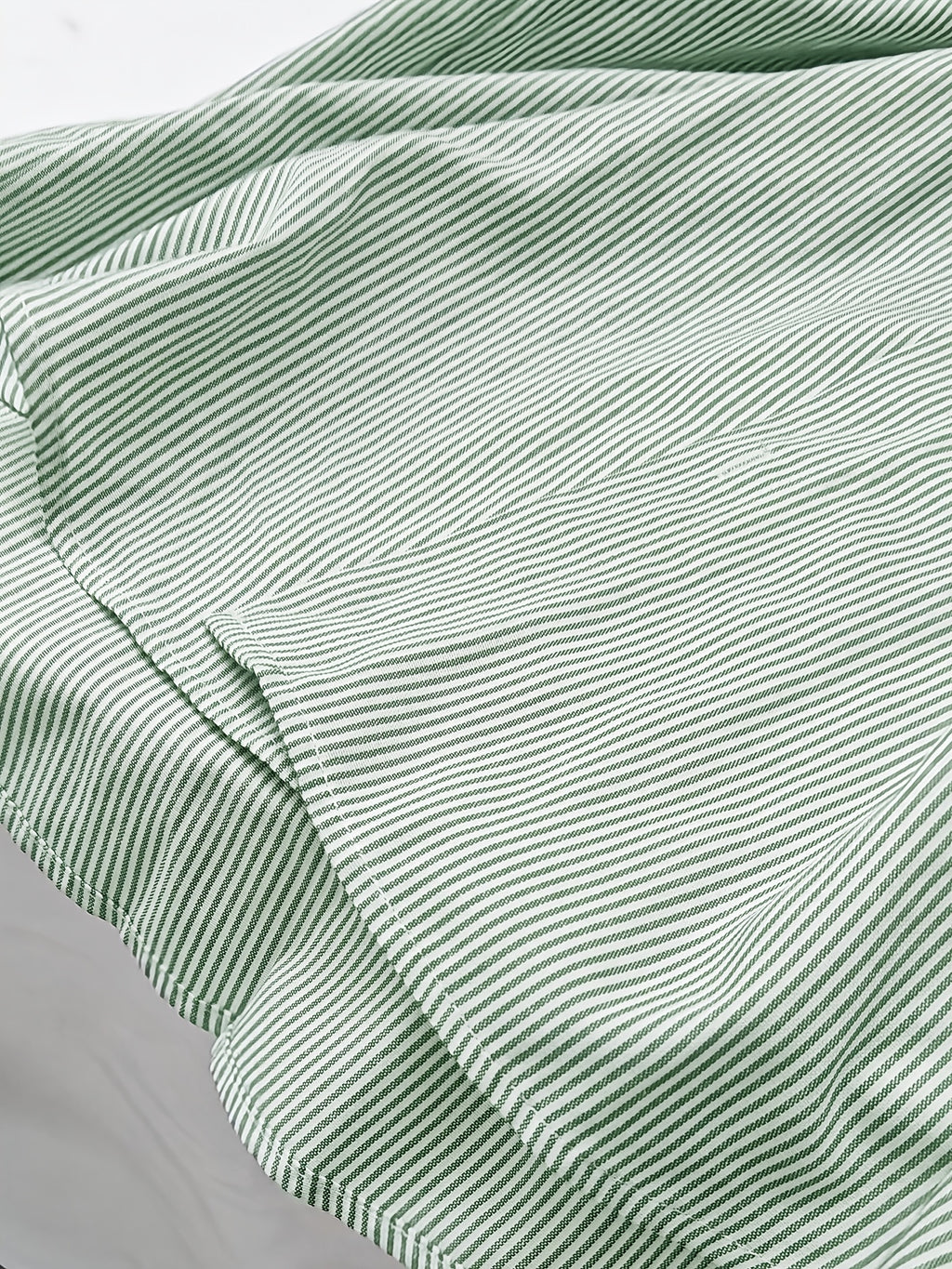 Hong Kong Style Casual Lazy Vertical Striped Cartoon Fun Gift Little Pony Pattern Long Sleeve Shirt Thin Versatile Blouse Men'S Fine Striped Shirt - Red Hat Little Horse Green