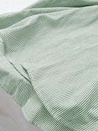 Hong Kong Style Casual Lazy Vertical Striped Cartoon Fun Gift Little Pony Pattern Long Sleeve Shirt Thin Versatile Blouse Men'S Fine Striped Shirt - Red Hat Little Horse Green