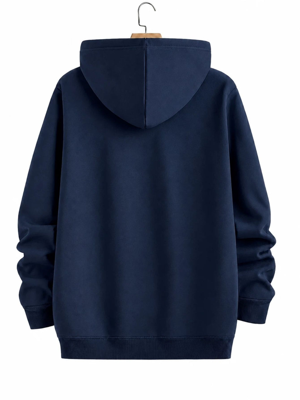Men'S Hoodie, Fitness Motivation Event, No Pain No Gain Muscular Duck Graphic, Pullover Hoodie, Casual Streetwear Style, Gym And Daily Wear for Fall Winter, Front Pocket And Drawstring Hood Design - Navy Color