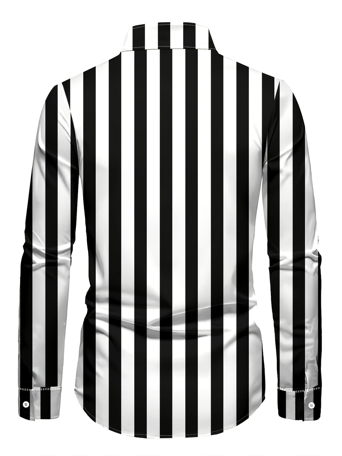 Men's Striped Long-sleeve Shirt with Lapel Collar, a Versatile Top for a Casual, Laid-back Vacation Style - Mixed colors