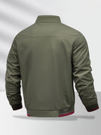 Men'S Jacket, Business Commute Biker Casual Flight Jacket, Casual Sports All-Match Jacket, Perfect Gift for Halloween, Christmas, And Valentine'S Day, Ideal Present - Green