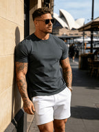 3pcs Set Spring Summer Fashion Athletic Short Sleeve Men'S Top Summer New Breathable Casual Comfortable Versatile Trendy Outerwear T-Shirt - Mixed Color 2