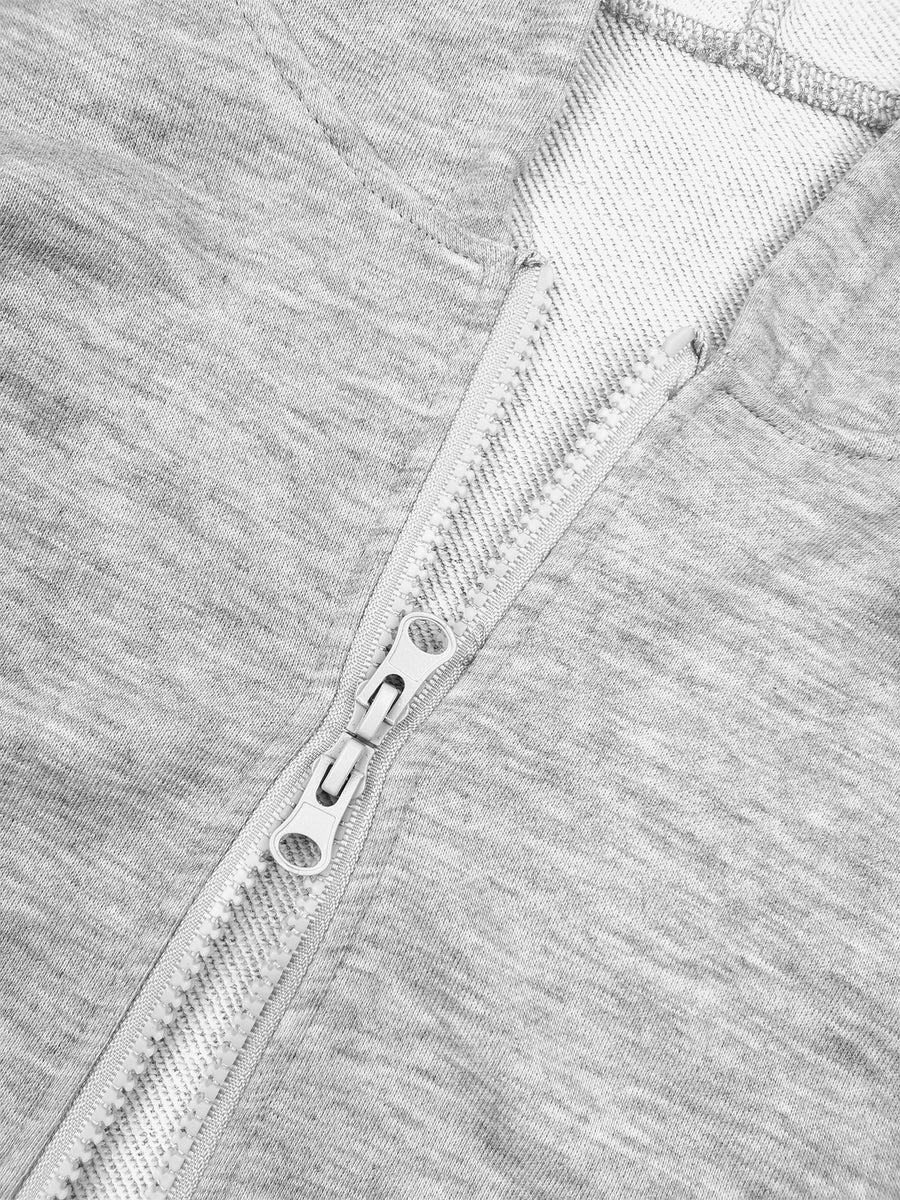 Women's Loose Figure - Hiding Hooded Long Coat for Autumn & Winter, Casual & Comfortable, Stylish & Eye - Catching, Minimalist & Versatile for Commute & Dates - Grey