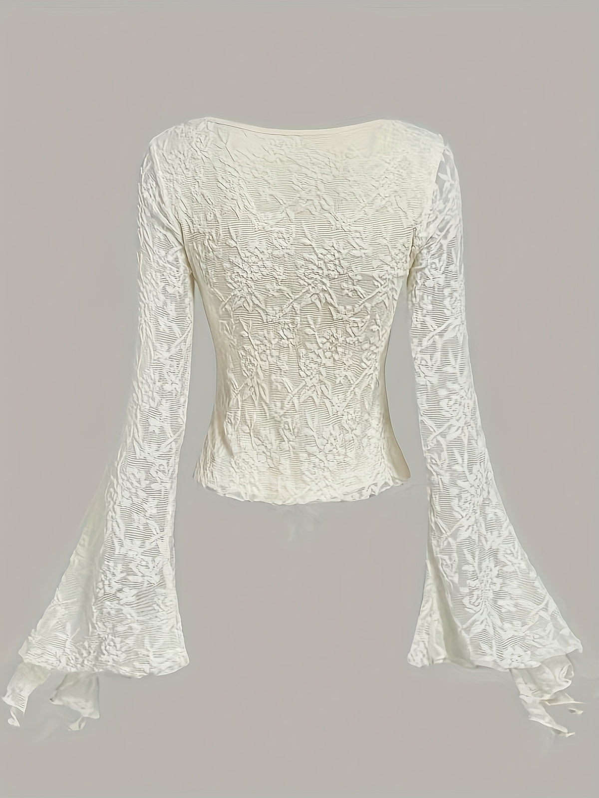 Romantic Elegant Front Tie Shirt, Cute Women'S T-Shirt, Princess Top For, Going Out Top - Apricot