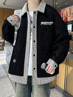 2026 Spring New Men'S Casual Lapel Jacket, Long-Sleeve Trendy Coat for Young Men - C1 Black